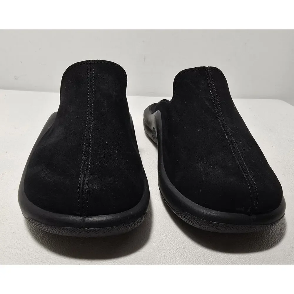 Hammacher Schlemmer UNISEX Clogs Mules Slides Black Shoes SZ 39EU/M 6.5US/W 9